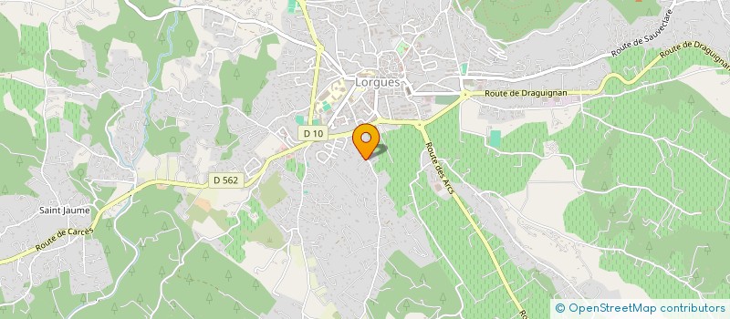 localisation de l'entreprise CHRYSTAL  LORGUES