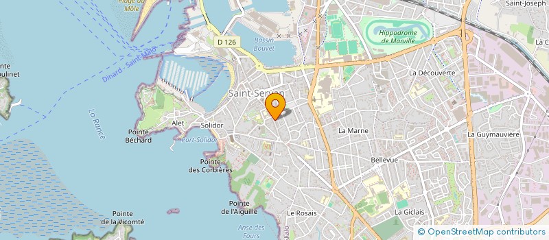 localisation de l'entreprise CHRYSTAL'IN COIFFURE  SAINT-MALO