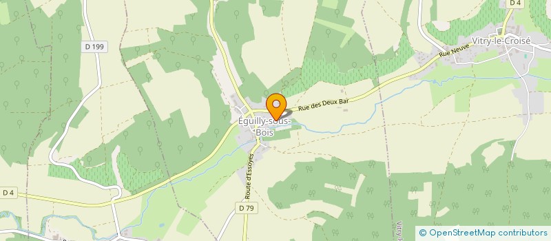 localisation de l'entreprise CHRYSTALEX à EGUILLY-SOUS-BOIS