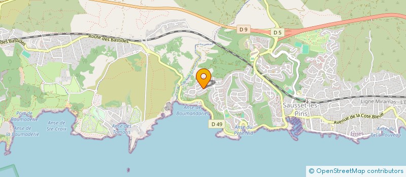 localisation de l'entreprise CHRYSTEL  SAUSSET-LES-PINS