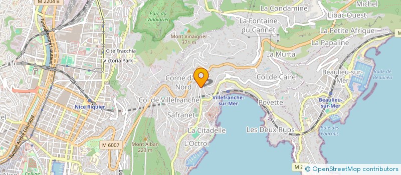 localisation de l'entreprise CHRYSTELE SESBOUE à VILLEFRANCHE-SUR-MER