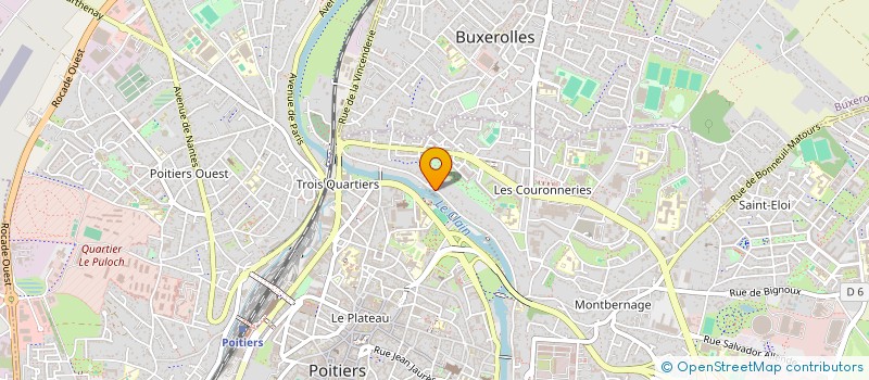 localisation de l'entreprise CHRYZALIDE  POITIERS