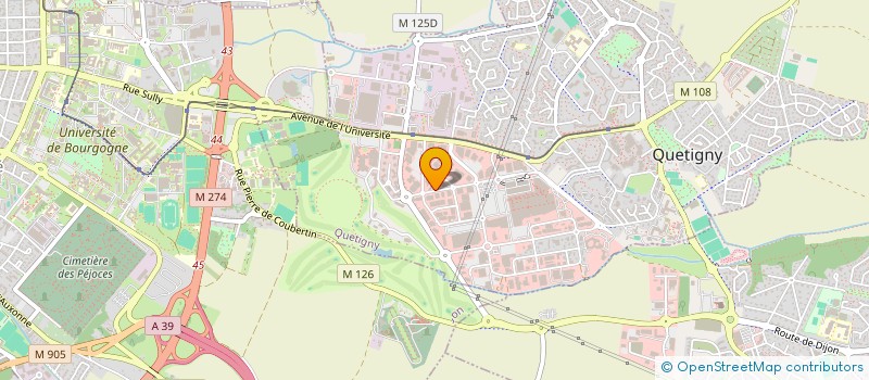 localisation de l'entreprise CHS DEVELOPPEMENT à QUETIGNY
