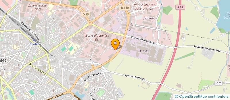 localisation de l'entreprise CHSB à CHOLET
