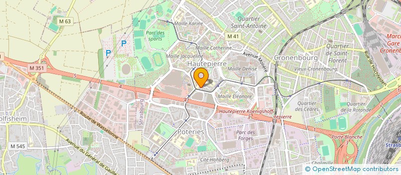 localisation de l'entreprise CHSERVICES  STRASBOURG