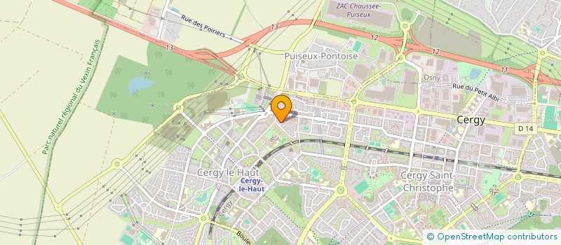 localisation de l'entreprise CHT  CERGY