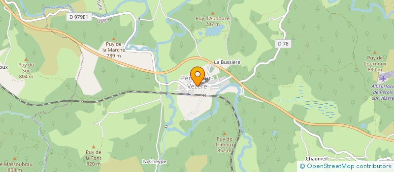 localisation de l'entreprise CHT  PEROLS-SUR-VEZERE