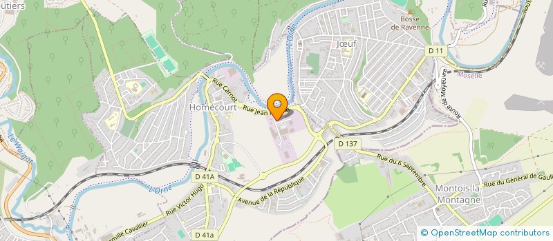 localisation de l'entreprise CHT COURTAGE  HOMECOURT