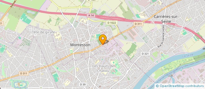 localisation de l'entreprise CHT GESTION  MONTESSON