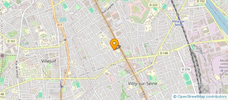 localisation de l'entreprise CHT IMMOBILIER  VITRY-SUR-SEINE