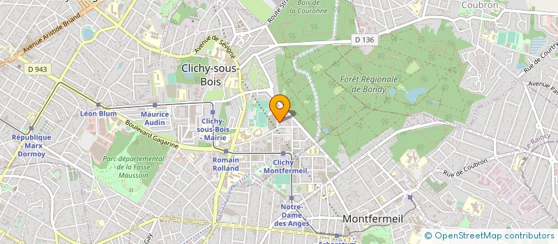 localisation de l'entreprise CHTARA TRAVAUX ELECTRICITE à CLICHY SOUS BOIS