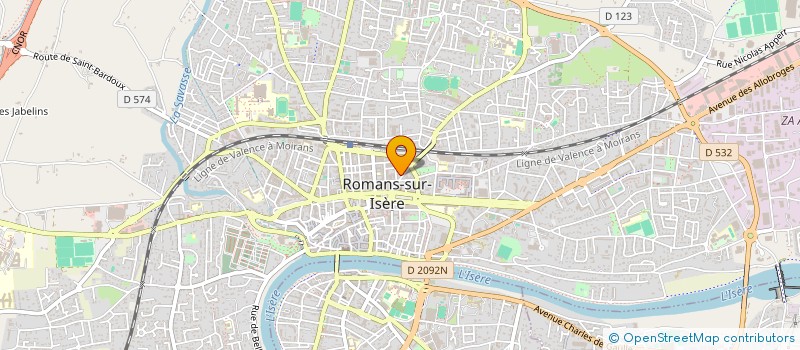 localisation de l'entreprise CHTB à ROMANS-SUR-ISERE