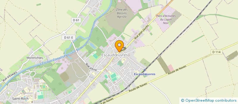 localisation de l'entreprise CHTI CORPORATION  ESCAUDUVRES