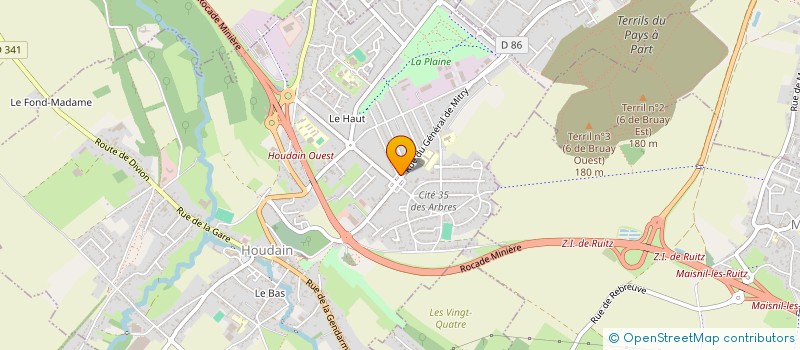 localisation de l'entreprise CHTI JEUNES VIDEO  HOUDAIN