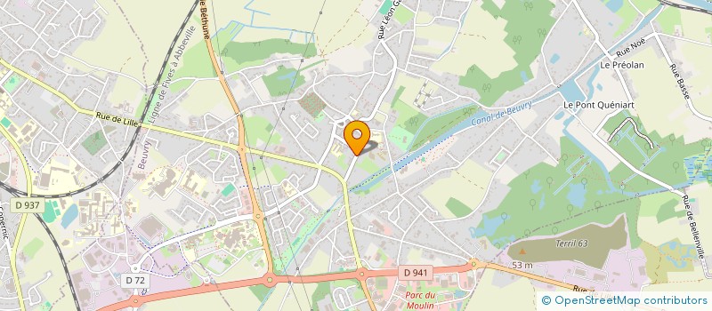 localisation de l'entreprise CHTI LAND  BEUVRY