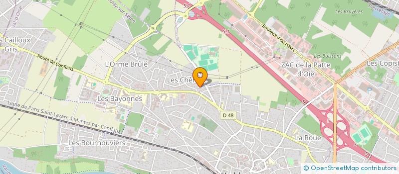 localisation de l'entreprise CHTI QUINQUIN  HERBLAY-SUR-SEINE