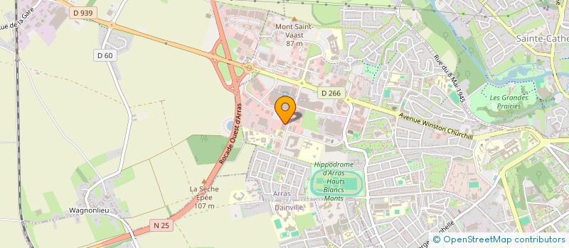 localisation de l'entreprise CHTIBREIZH 62 à ARRAS