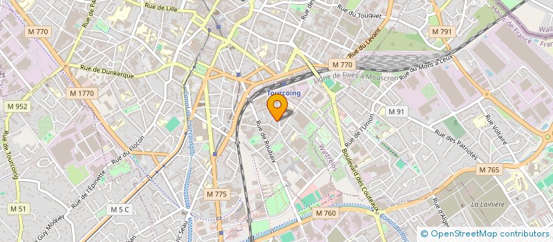 localisation de l'entreprise CHTITE MASCOTTE AU PAYS DES ENFANTS  TOURCOING