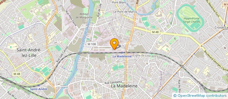 localisation de l'entreprise CHUBBIMMO à LA MADELEINE