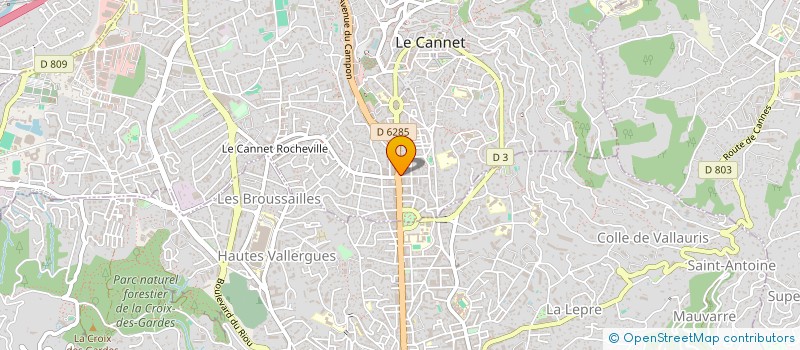 localisation de l'entreprise CHUCHANA R ET GERMAIN H à LE CANNET