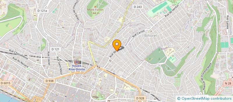 localisation de l'entreprise CHUCK à ROUEN