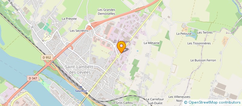 localisation de l'entreprise CHUDEAU SA à SAUMUR