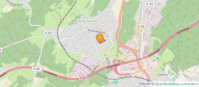 localisation de l'entreprise CHUM ET SUM  MISEREY-SALINES