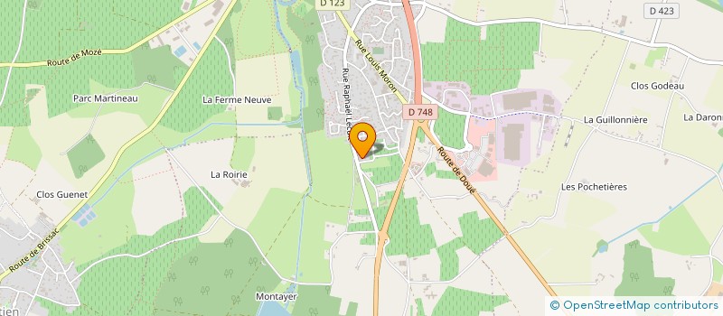 localisation de l'entreprise CHUPIN HABITAT à BRISSAC LOIRE AUBANCE