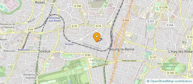 localisation de l'entreprise CHUQUET & JEANNET CONSEIL à SCEAUX