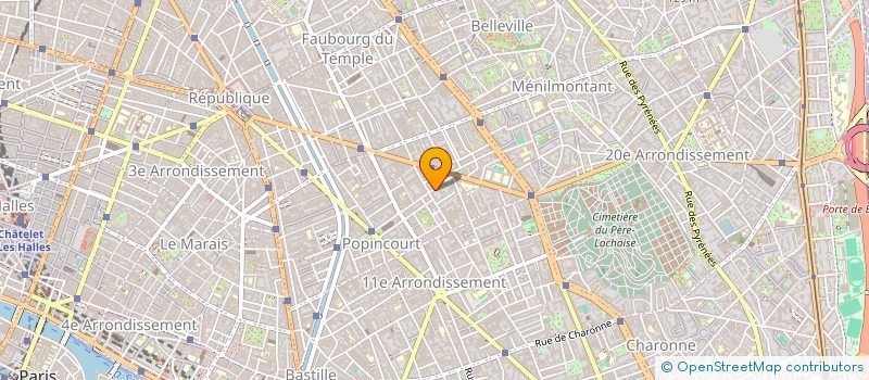 localisation de l'entreprise CHURCH OF CHRIST - L'EGLISE DE CHRIST  PARIS 11