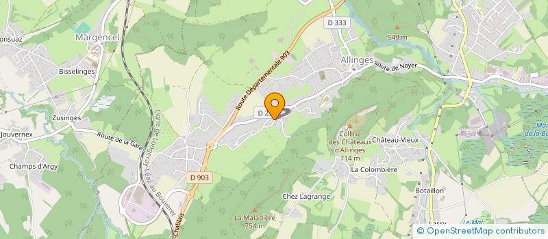 localisation de l'entreprise CHURRASQ GRILS  ALLINGES