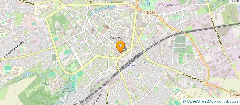 localisation de l'entreprise CHUT à ARRAS