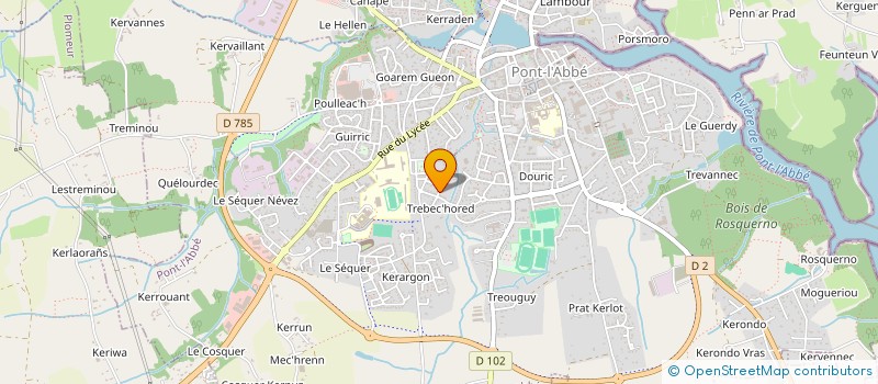 localisation de l'entreprise CHUT PRODUCTION  PONT-L'ABBE