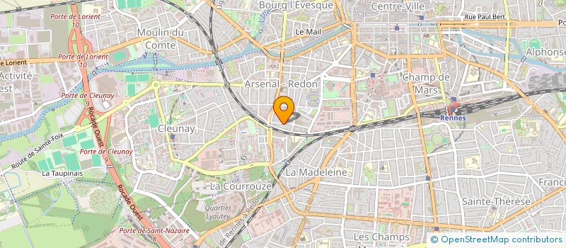 localisation de l'entreprise CHUT PRODUCTION  RENNES