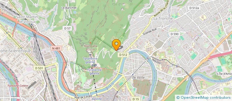 localisation de l'entreprise CHUTE DU CARRE à LA TRONCHE