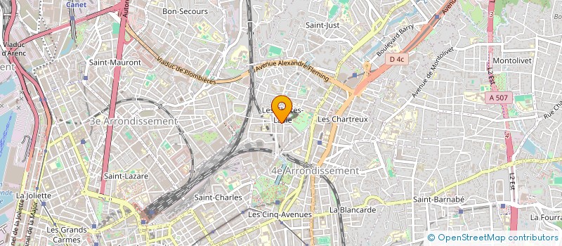 localisation de l'entreprise CHUTES LAVIE à MARSEILLE