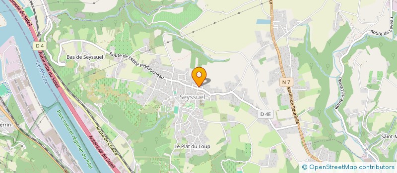 localisation de l'entreprise CHUZELLES TAXI  SEYSSUEL