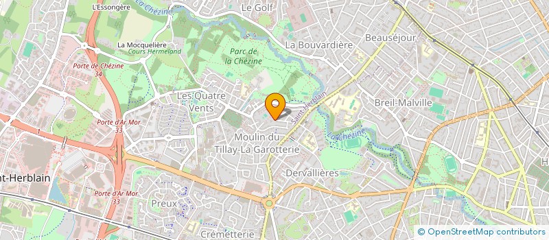 localisation de l'entreprise CHV  SAINT-HERBLAIN