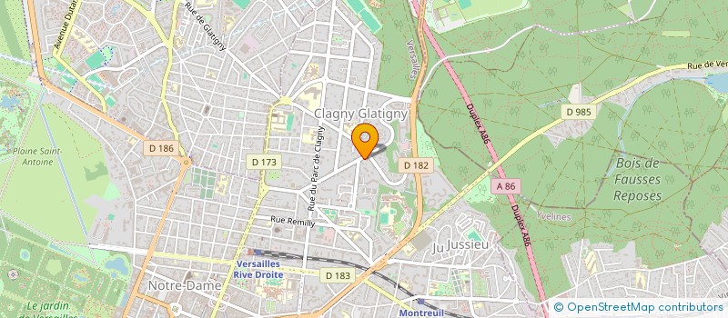 localisation de l'entreprise CHV EXPERTISE COMPTABLE ET AUDIT à VERSAILLES