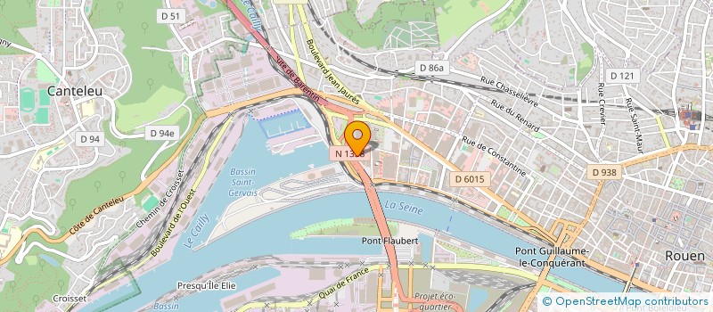 localisation de l'entreprise CHV FINANCES à ROUEN