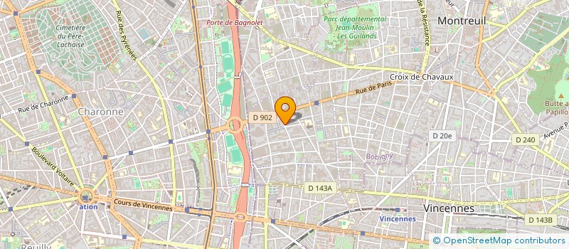 localisation de l'entreprise CHVAT-ADAR  MONTREUIL
