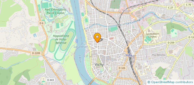 localisation de l'entreprise CHX à VICHY