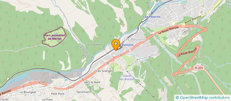 localisation de l'entreprise CHX LOCATION  CHAMONIX-MONT-BLANC