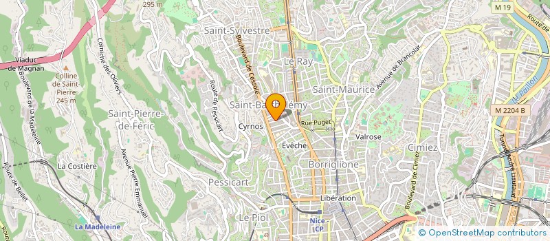 localisation de l'entreprise CI 10 AV.VALDILETTA à NICE