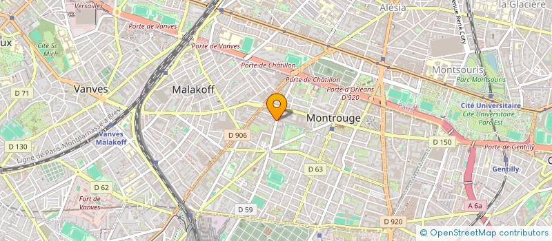 localisation de l'entreprise CI 2  MONTROUGE