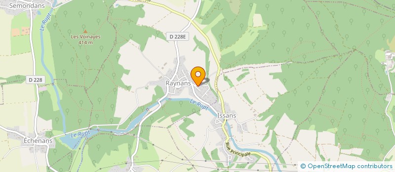 localisation de l'entreprise CI 25  RAYNANS