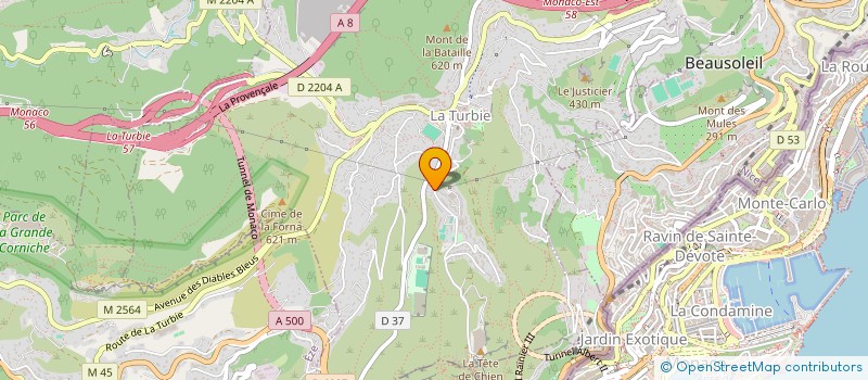 localisation de l'entreprise CI ASL LES HAUTS DE MONTE CARLO à LA TURBIE