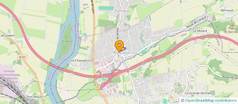 localisation de l'entreprise CI CUBE  MASSIEUX