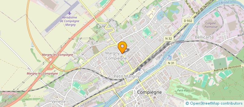 localisation de l'entreprise CI IMMOBILIER  MARGNY-LES-COMPIEGNE