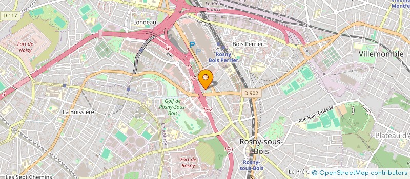 localisation de l'entreprise CI INVEST à ROSNY-SOUS-BOIS
